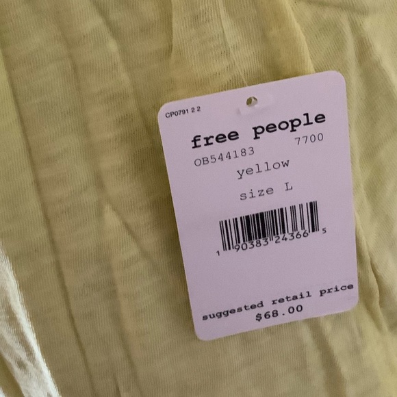 Free People We The Free Yellow Tee - Picture 4 of 4